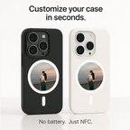 NFC E-Ink Round Display Case for iPhone 13-17 Pro Max 1