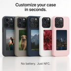NFC E-Ink Screen Case HD 3.9 inch for iPhone 13-17 Pro Max 1