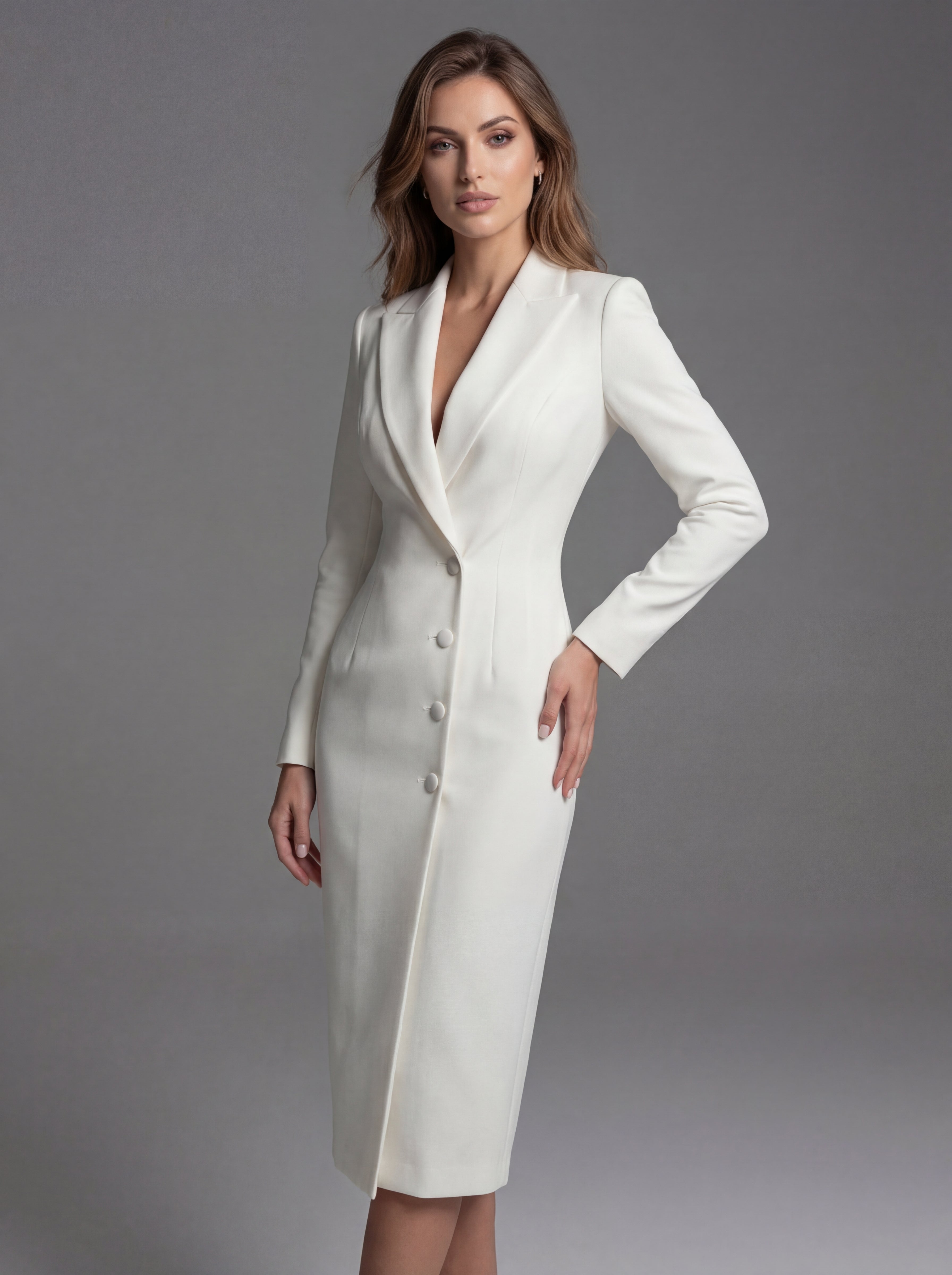 Natalie | Tailored Midi Blazer Dress 1