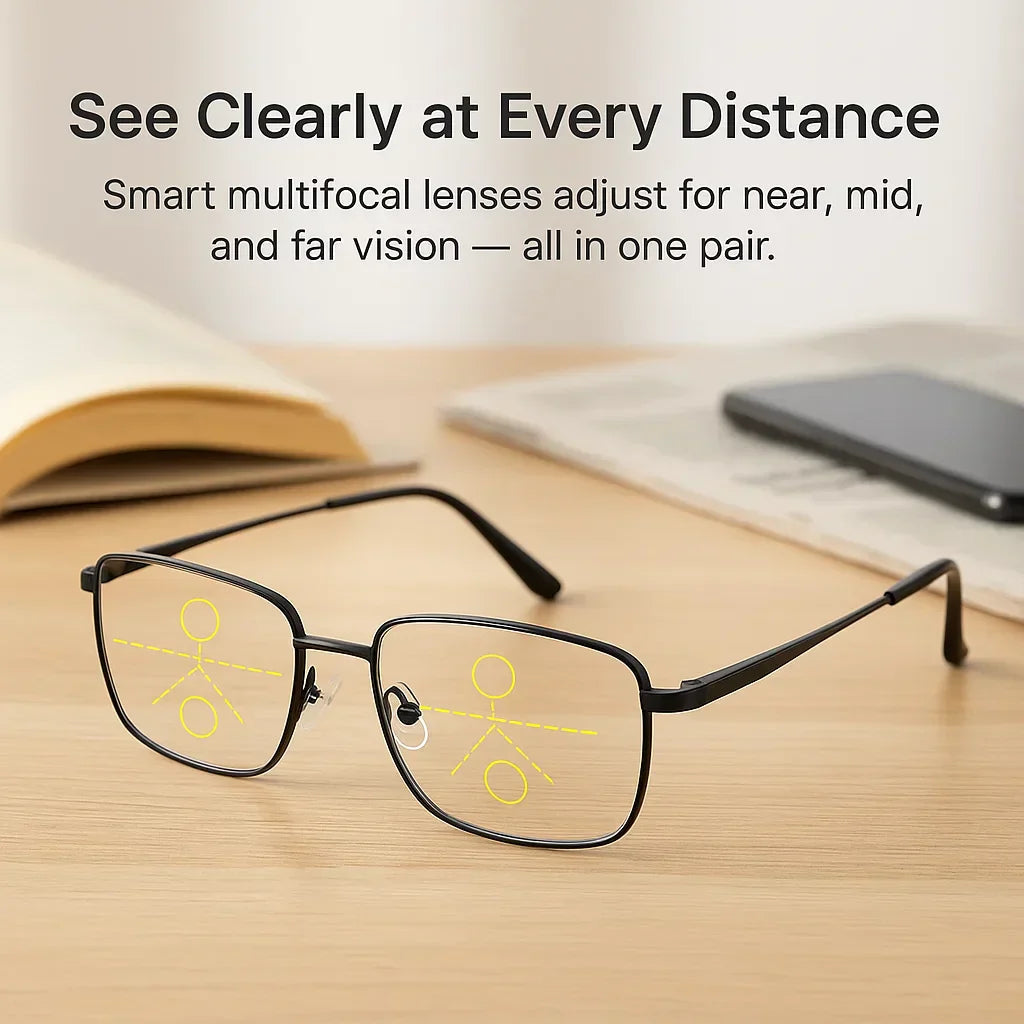 Niki | Progressive Multifocal Glasses for Clear Vision - German intelligent design for everyday use 2