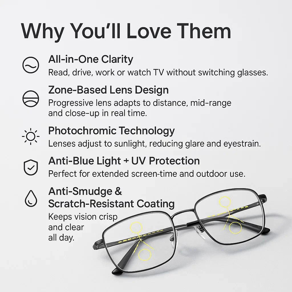 Niki | Progressive Multifocal Glasses for Clear Vision - German intelligent design for everyday use 4