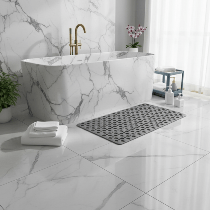 Non-Slip Shower Mat | Suction Cup Base with Quick Drain Design 2