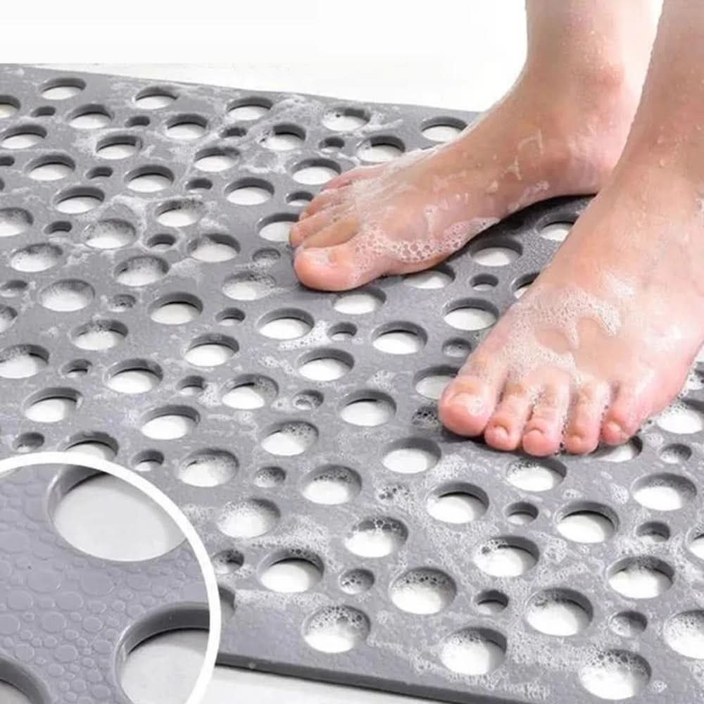 Non-Slip Shower Mat | Suction Cup Base with Quick Drain Design 7