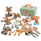 Kids Tool Case – Construction Set with Electric Screwdriver and Parts