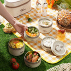 Thermal Lunch Box – Double-Walled Stainless Steel, Leak-Proof Seal