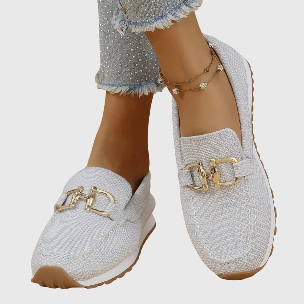 Orthopedic Slip-On Loafer Gold Horsebit Detail 5