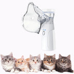 Pet Asthma Inhaler Spacer & Aerosol Chamber | Nebulizer for Cats & Dogs — White, Blue 0