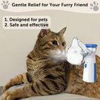 Pet Asthma Inhaler Spacer & Aerosol Chamber | Nebulizer for Cats & Dogs — White, Blue 3