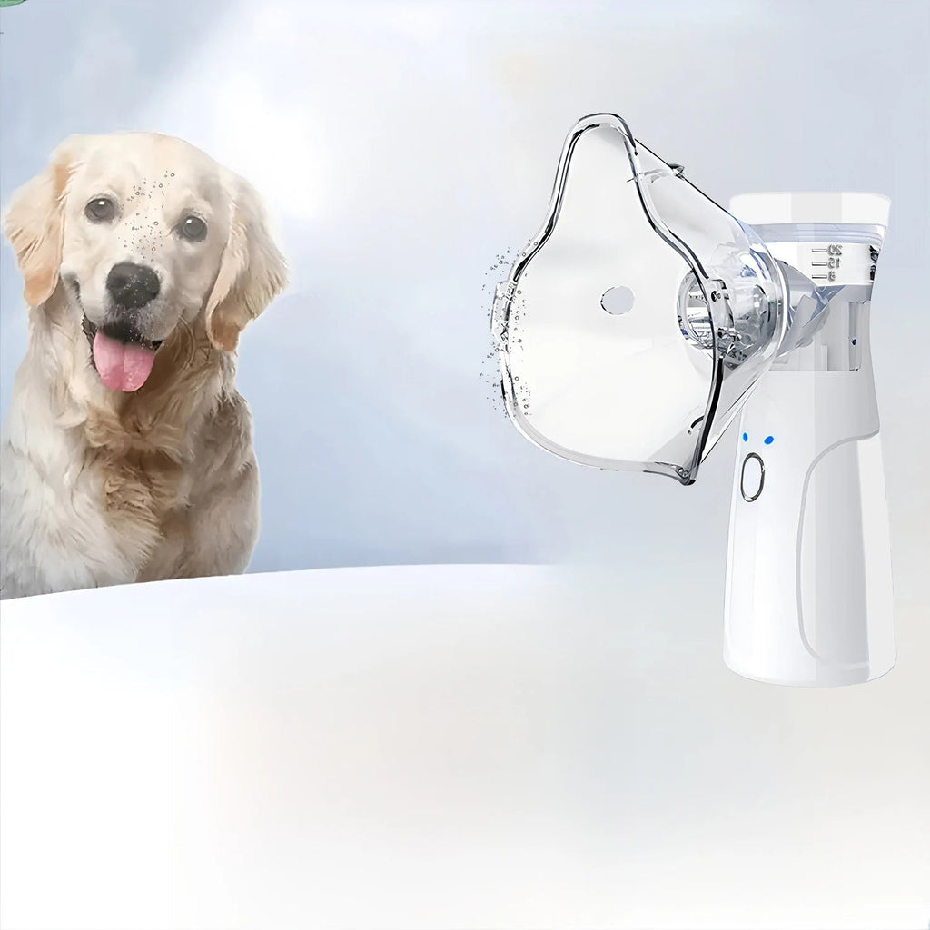 Pet Asthma Inhaler Spacer & Aerosol Chamber | Nebulizer for Cats & Dogs — White, Blue 5