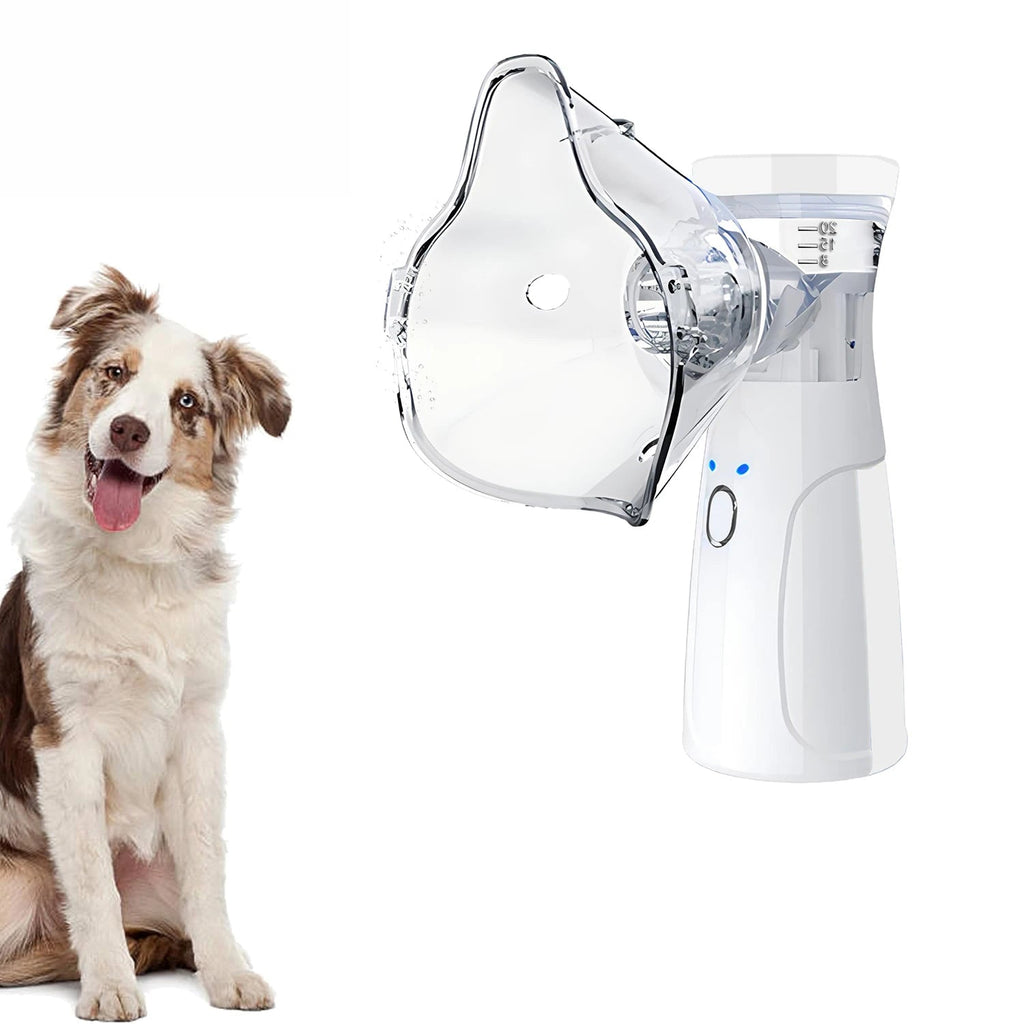 Pet Asthma Inhaler Spacer & Aerosol Chamber | Nebulizer for Cats & Dogs — White, Blue 6