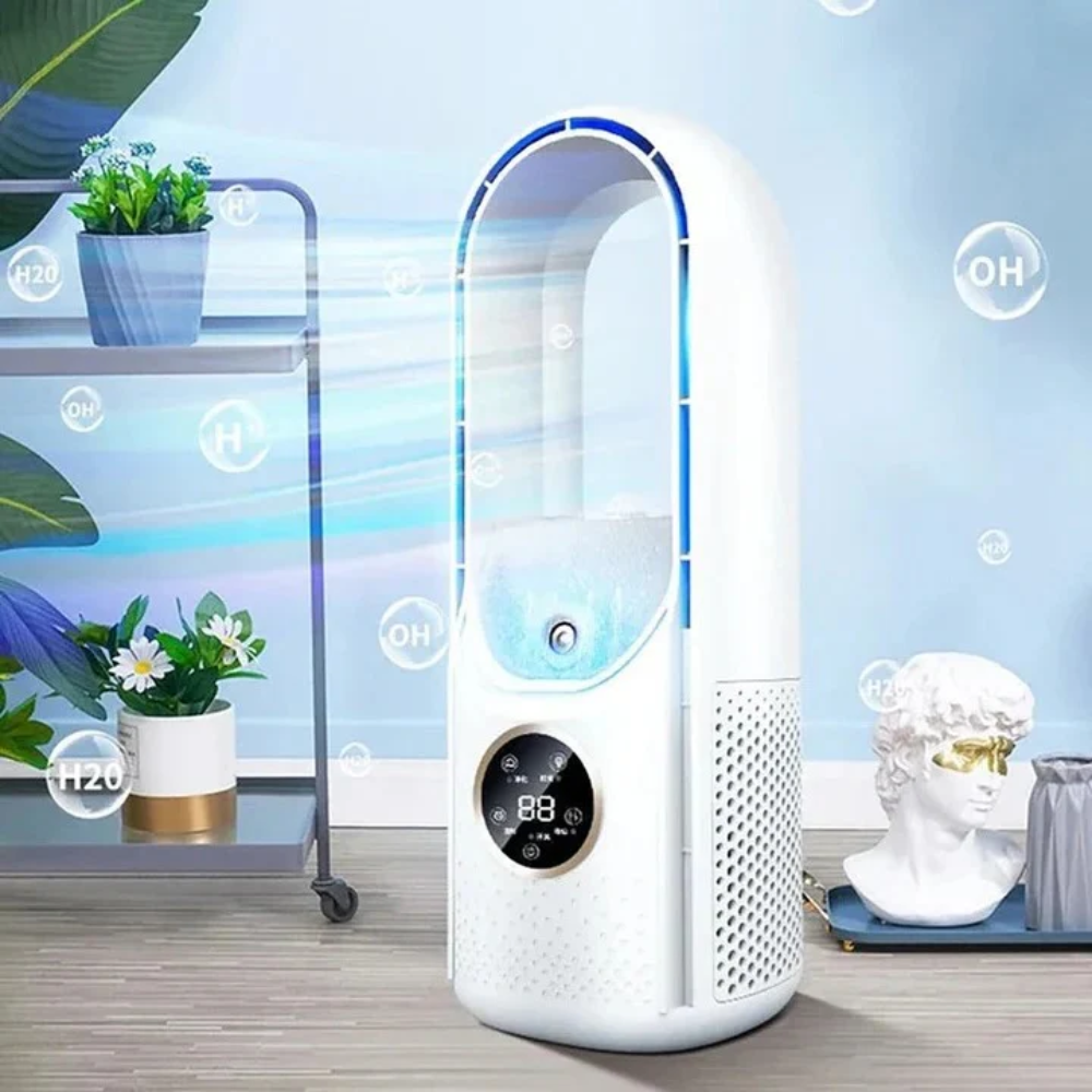 Portable Air Conditioner – Quiet Bladeless Cooling & Compact Design 1