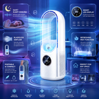Portable Air Conditioner – Quiet Bladeless Cooling & Compact Design 4