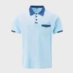 Men's Polo Shirt – Soft Breathable Cotton Blend in Six Colours