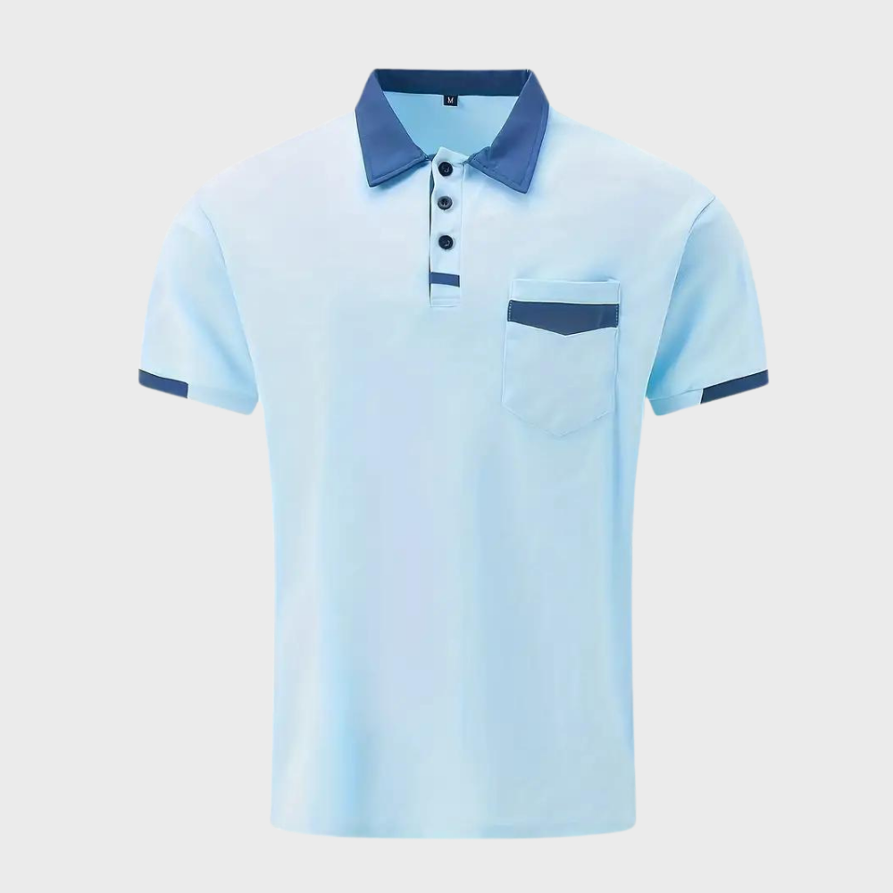 Men's Polo Shirt – Soft Breathable Cotton Blend in Six Colours