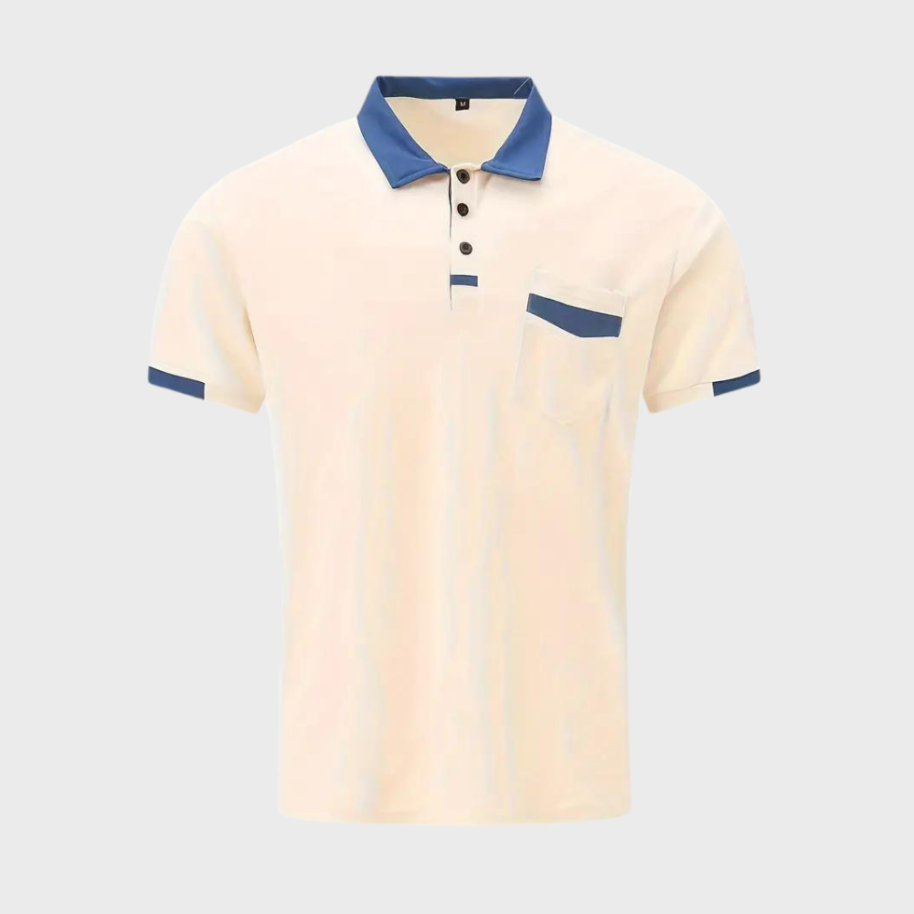 Men's Polo Shirt – Soft Breathable Cotton Blend in Six Colours