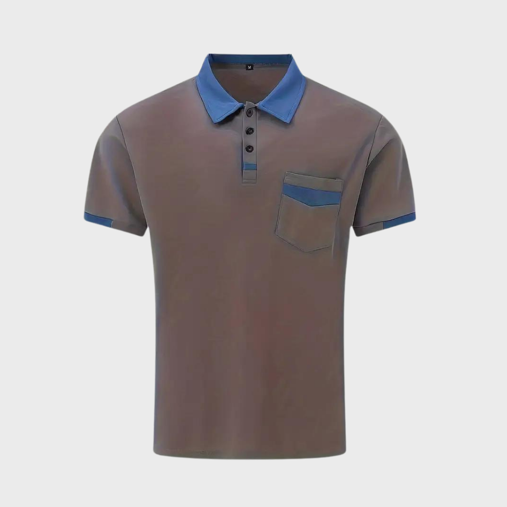 Men's Polo Shirt – Soft Breathable Cotton Blend in Six Colours