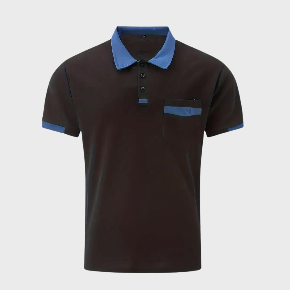 Men's Polo Shirt – Soft Breathable Cotton Blend in Six Colours