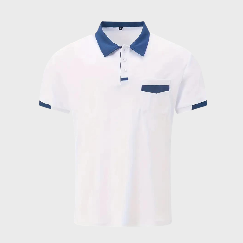 Men's Polo Shirt – Soft Breathable Cotton Blend in Six Colours
