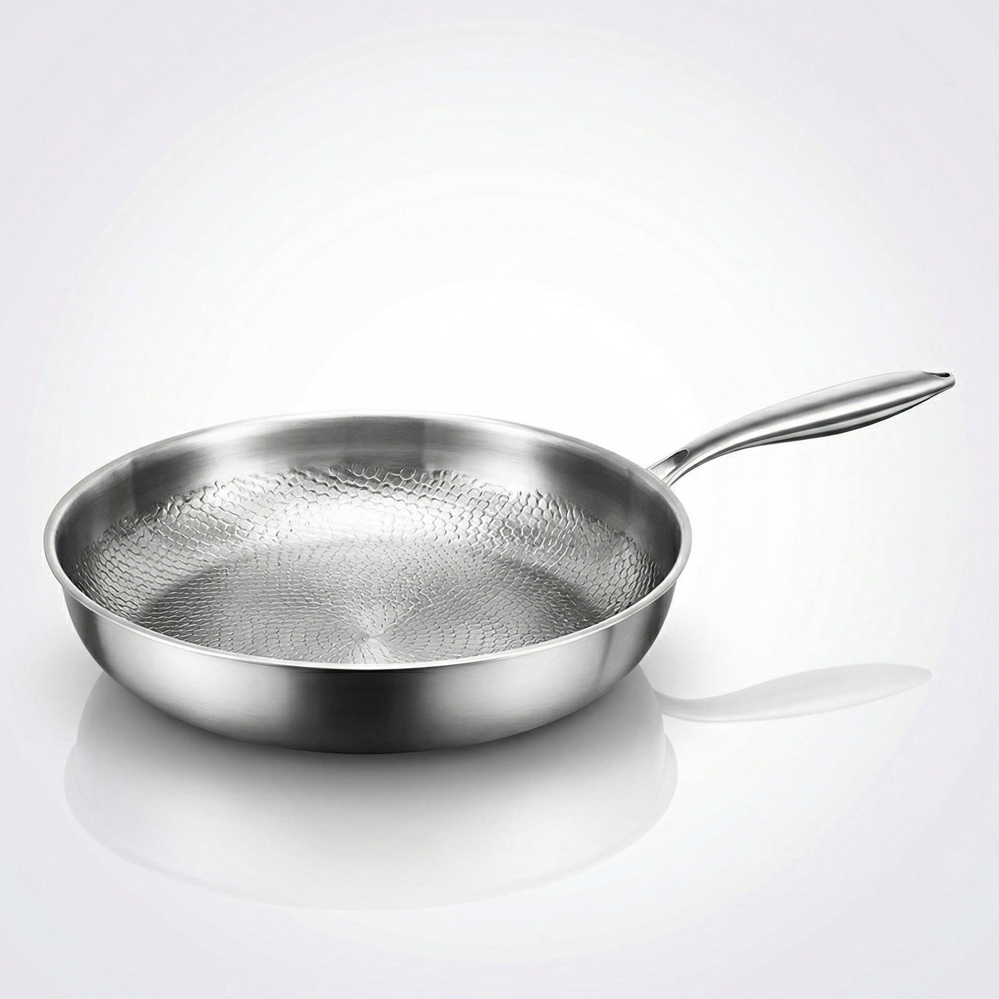 Titanium Frying Pan – Induction Ready with a Hammered Uncoated Surface