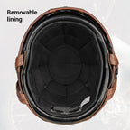 Retro Motorhelm Heren en Dames - DOT-gecertificeerd, Lichtgewicht en Ademend 4