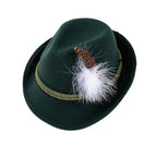 Traditionele Beierse Hoed Met Veer Voor Oktoberfest | Unisex Kostuumaccessoire