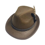 Traditionele Beierse Hoed Met Veer Voor Oktoberfest | Unisex Kostuumaccessoire