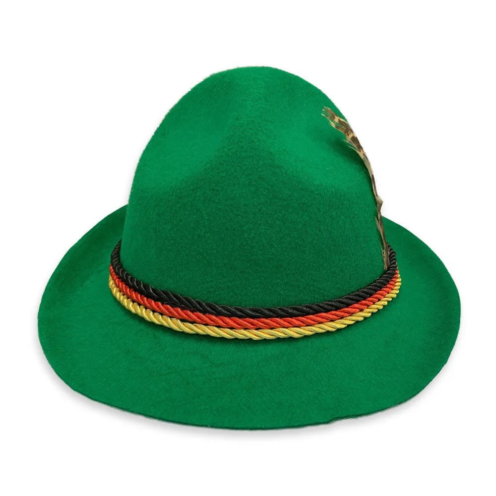 Alpenhoed Met Veer Voor Oktoberfest | Traditionele Beierse Unisex Hoed