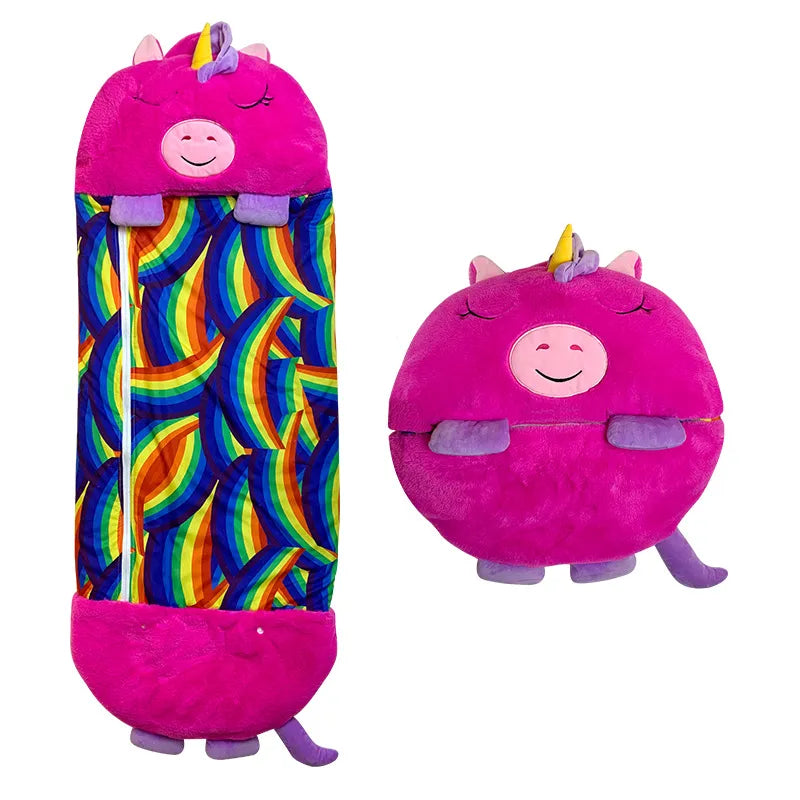 2-in-1 Kids Sleeping Bag – Soft, Hypoallergenic & Transformable into a Cuddly Toy