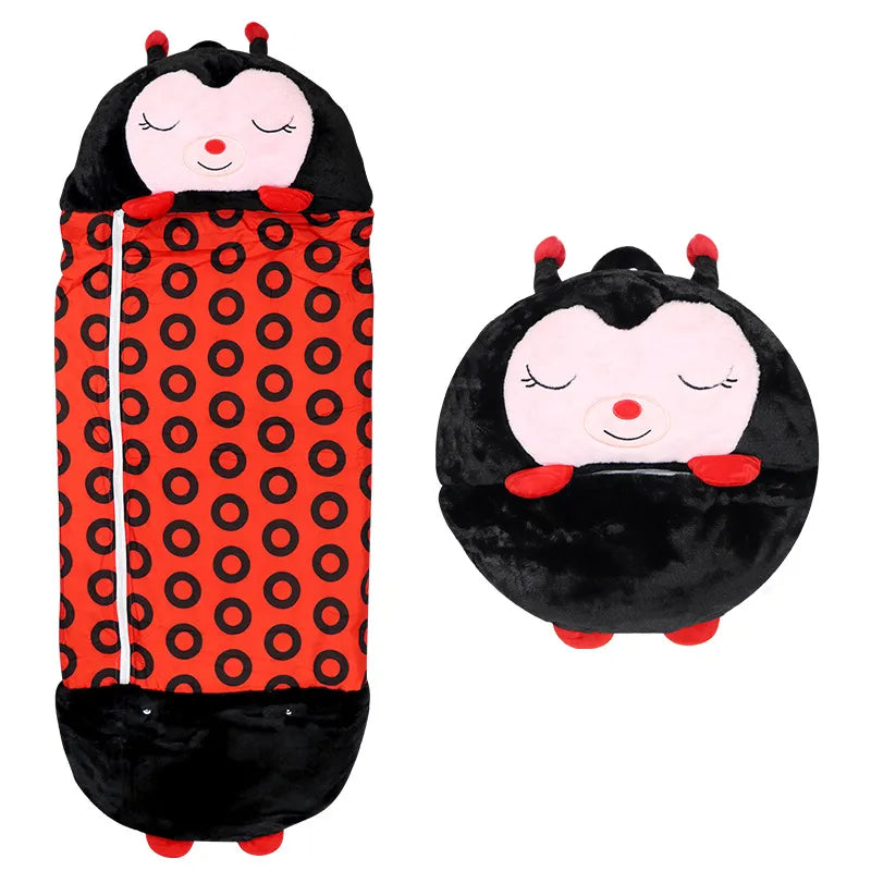 2-in-1 Kids Sleeping Bag – Soft, Hypoallergenic & Transformable into a Cuddly Toy