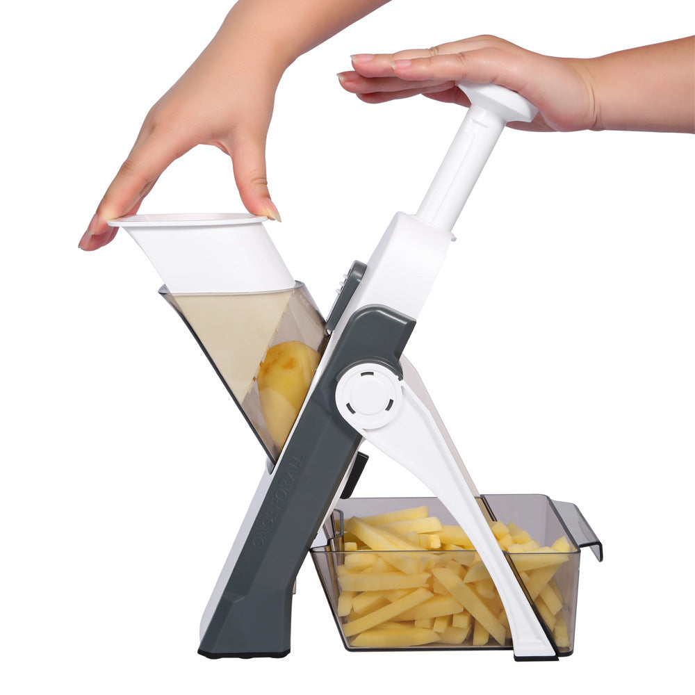 Safe Mandoline Vegetable Slicer — 30+ Cuts, Julienne & Dice 8