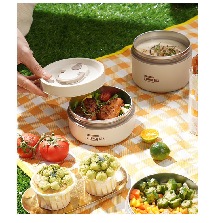 Thermal Lunch Box – Double-Walled Stainless Steel, Leak-Proof Seal