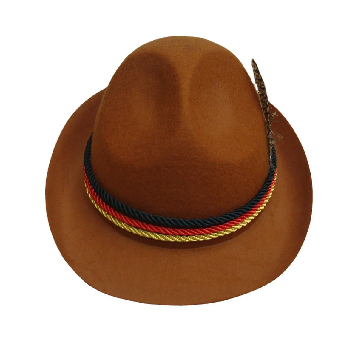 Alpine Hat with Feather for Oktoberfest | Traditional Bavarian Unisex Hat