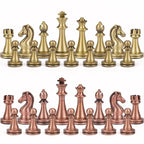 Chess Set – Foldable Wooden Board with Antique-Style Pieces