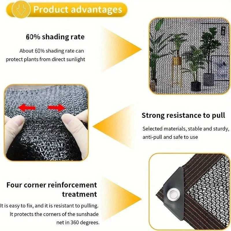 SHADEGUARD NET – 70–80% Sun Protection for Greenhouse and Garden Vestragear