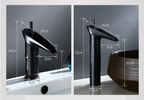 Waterfall Bathroom Sink Faucet – Tall Single Handle Basin Mixer Tap