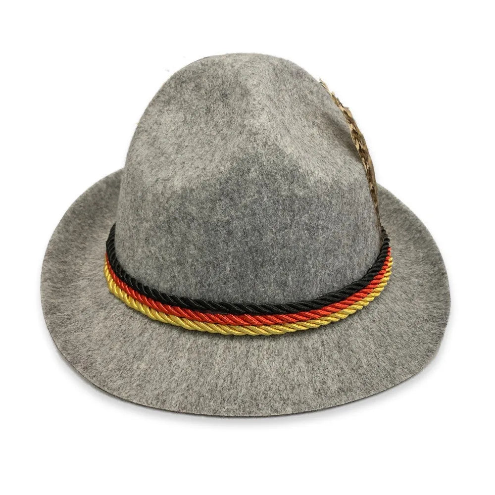 Alpenhoed Met Veer Voor Oktoberfest | Traditionele Beierse Unisex Hoed