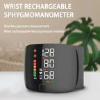 Smart Wrist Blood Pressure Monitor with Voice Alerts and USB Rechargeable Battery 2