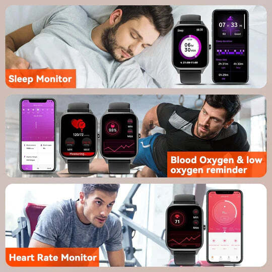 Smartwatch with Non-Invasive Blood Glucose Monitoring, Fitness Tracking, GPS 5