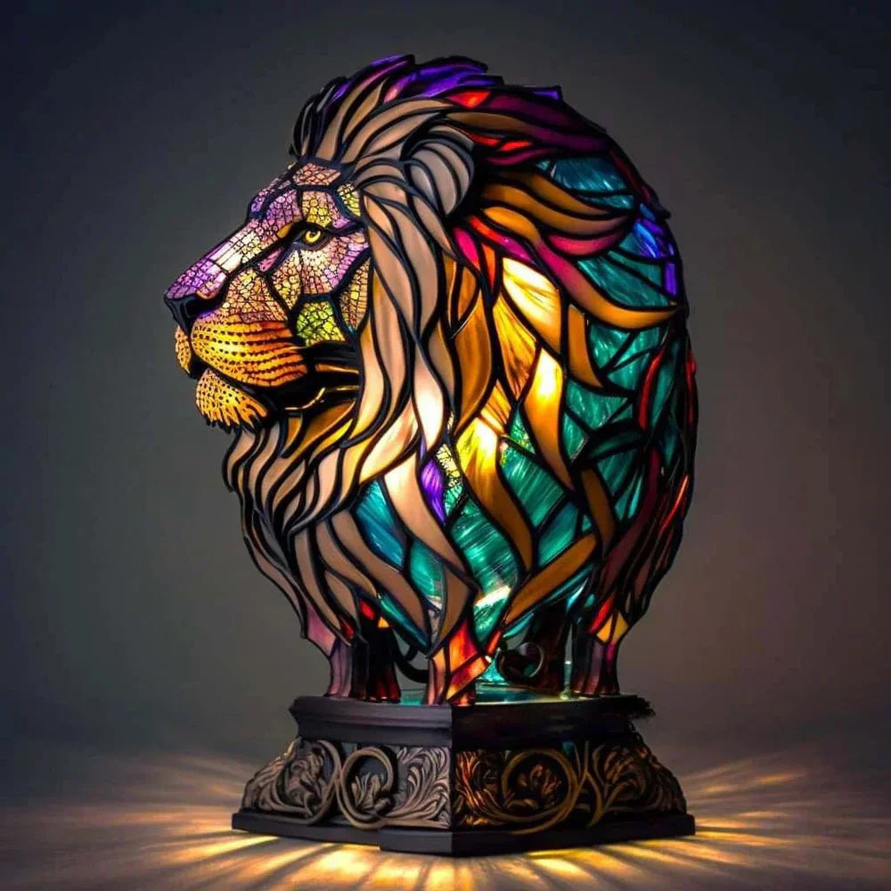 Stained Glass Animal Lamp for Unique Home Decor 1