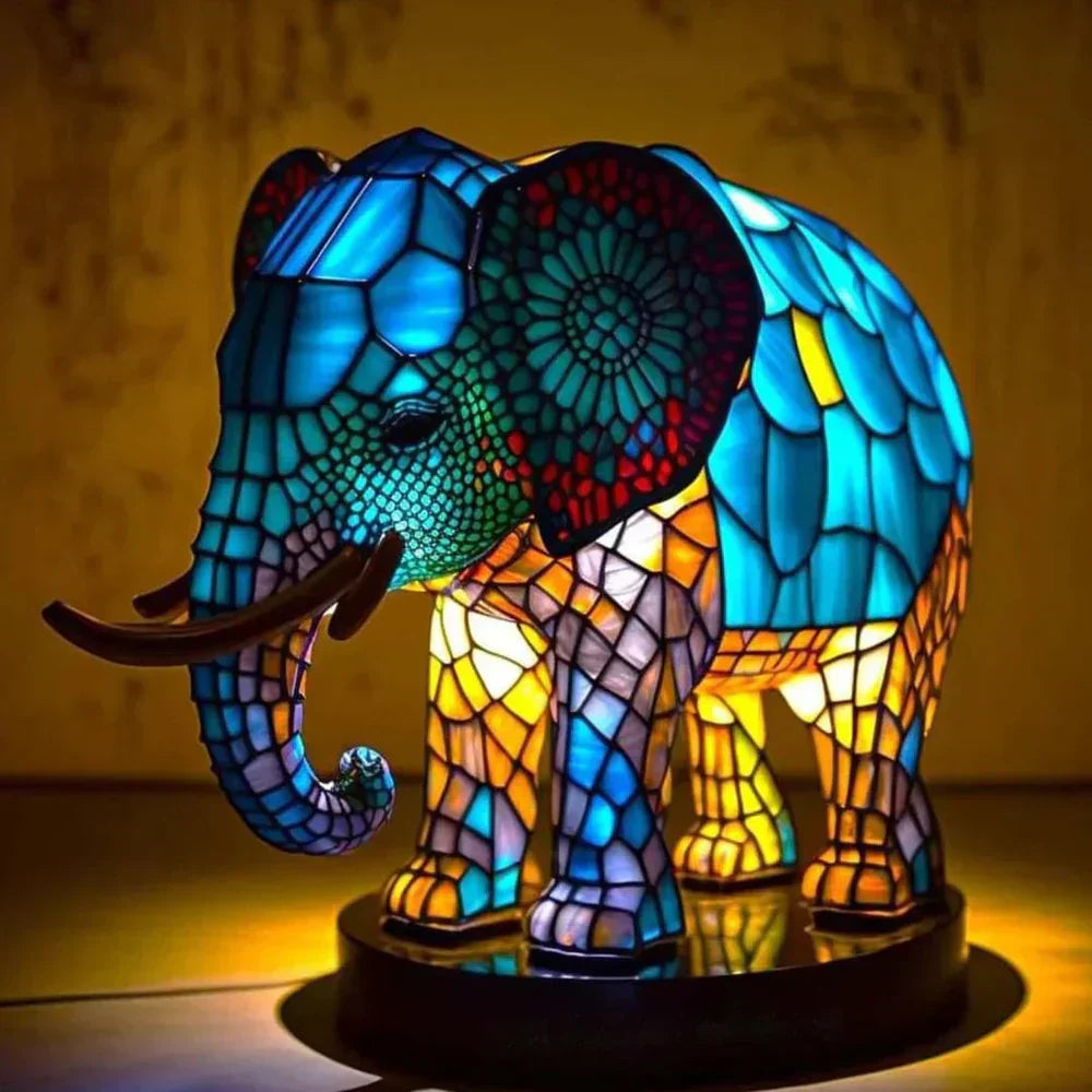 Stained Glass Animal Lamp for Unique Home Decor 2