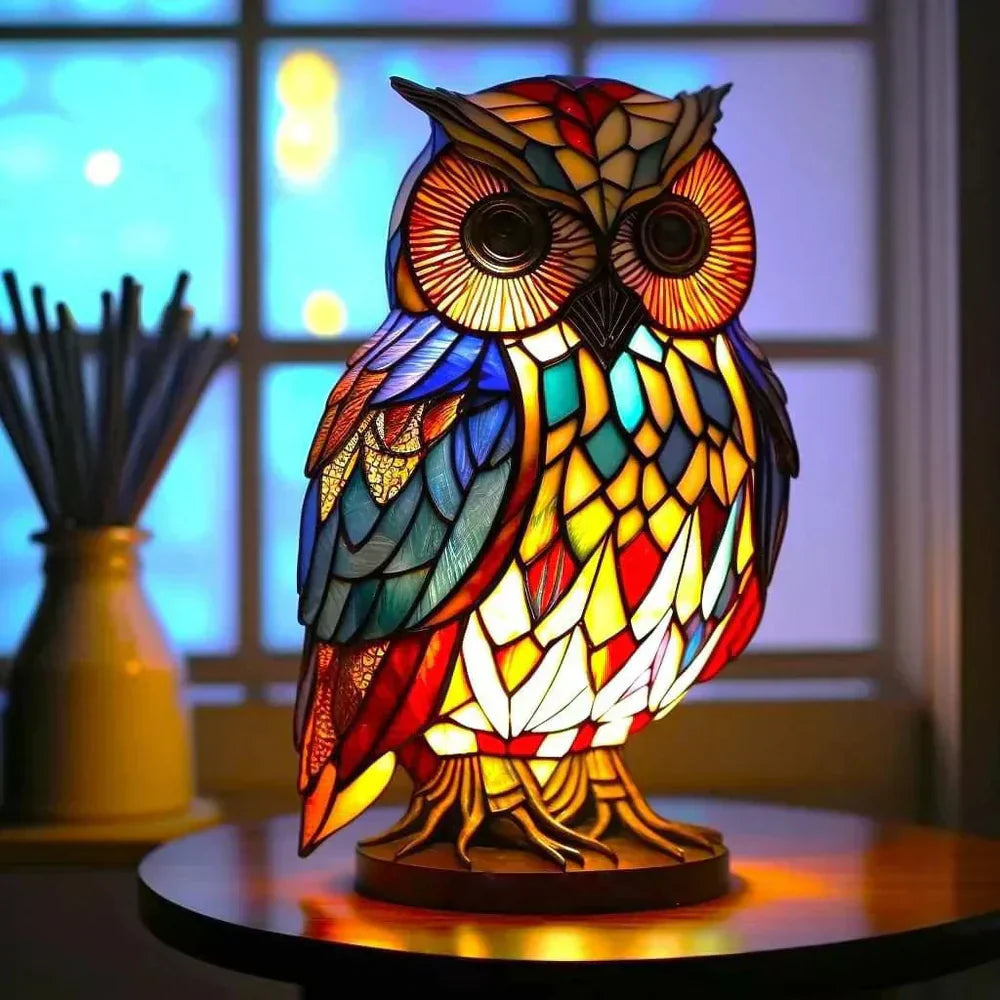 Stained Glass Animal Lamp for Unique Home Decor 3