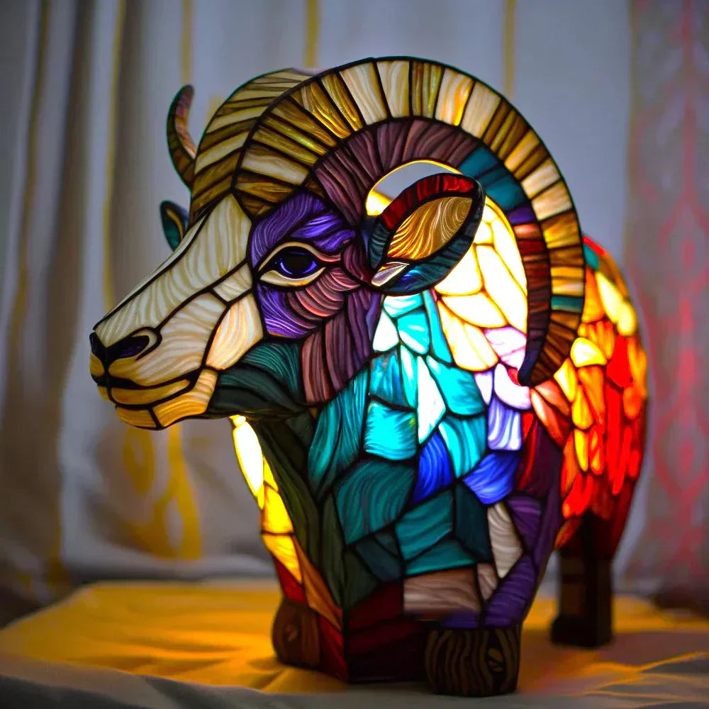 Stained Glass Animal Lamp for Unique Home Decor 4