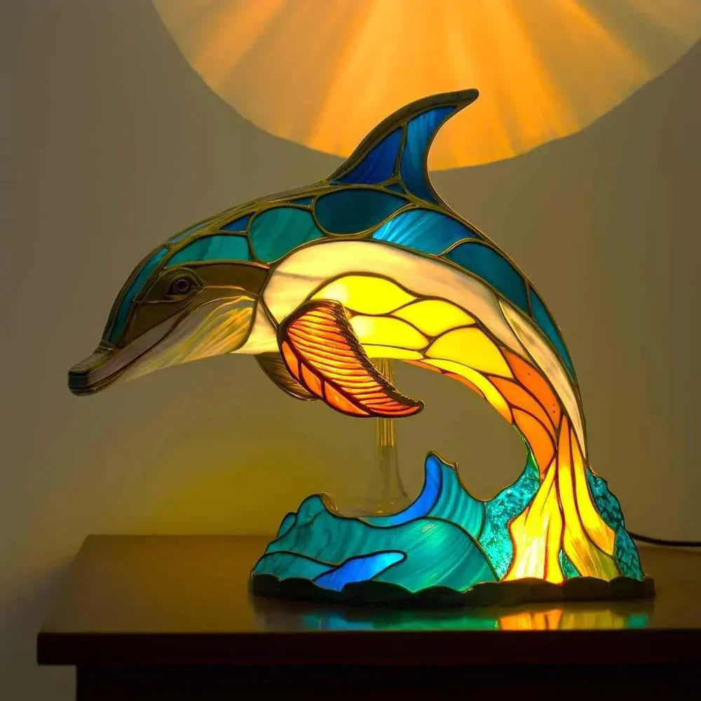 Stained Glass Animal Lamp for Unique Home Decor 8