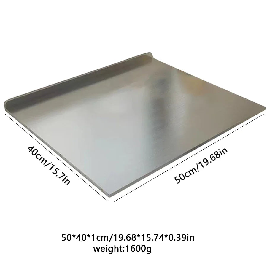 Stainless Steel Chopping Board | Double-Sided Cutting & Kneading Panel – Durable Kitchen Tool 7