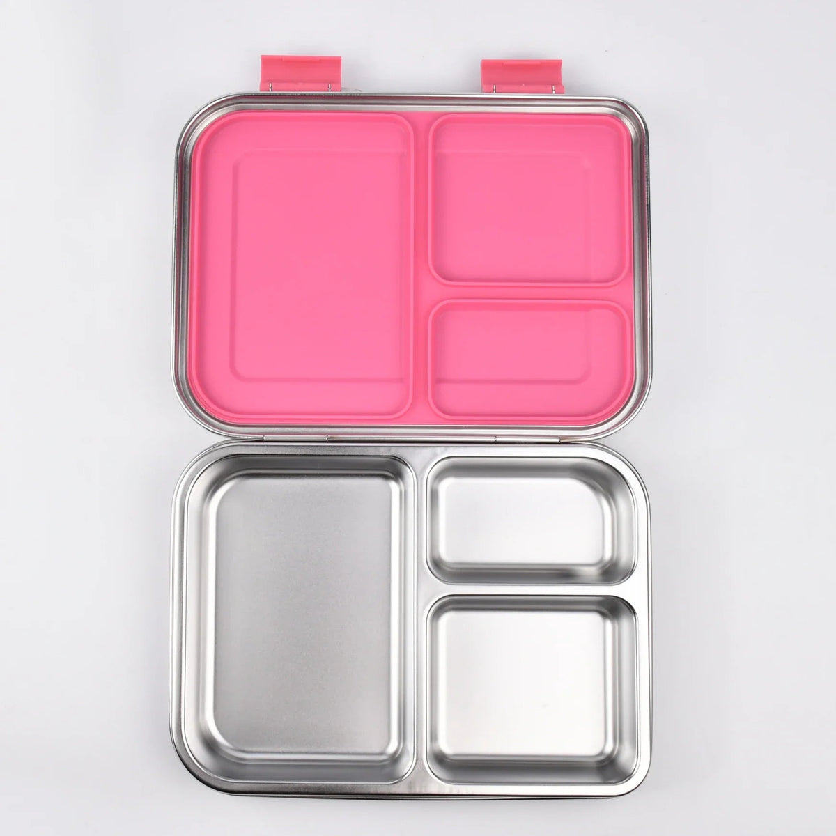 Stainless Steel Lunchbox – 975 ml Bento Box with 3 Compartments & Leakproof Lid 6