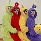 Teletubbies Kostuum Pyjama - Flanel Jumpsuit met Capuchon 6