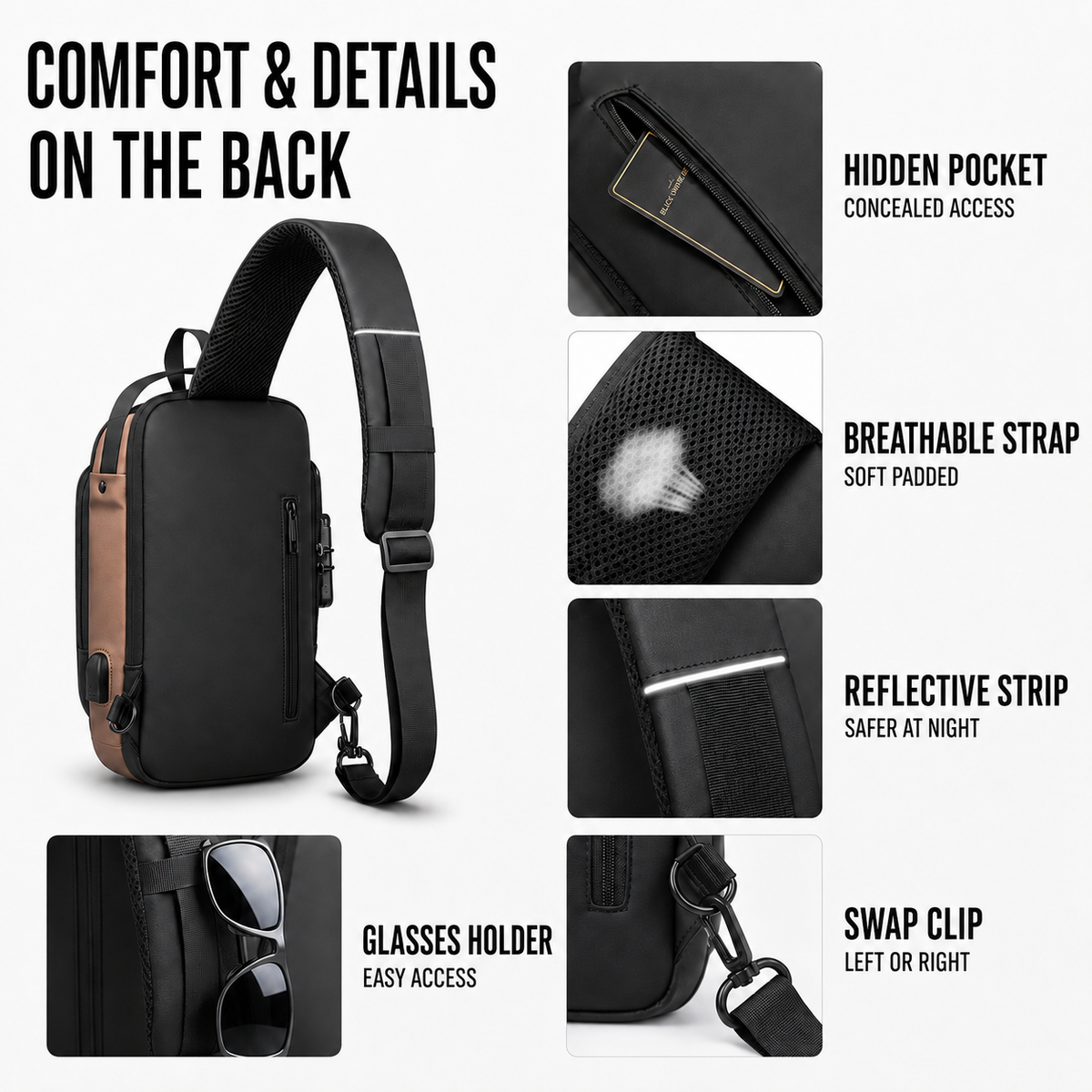 Thrives Outdoor | Anti Theft Chest Sling Bag 4