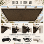 Thrives Outdoor | Aurevo Retractable Side Shade Panel 7