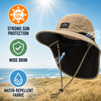 Thrives Outdoor | Brimwick Wide-Brim Hat with Neck Protection 2