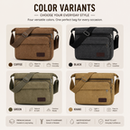 Thrives Outdoor | Canvas Crossbody Messenger Bag 4
